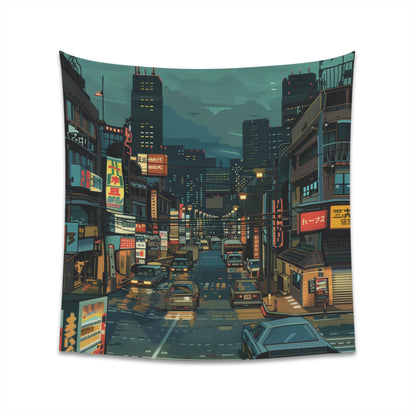 "Pixel Power Retro Gaming Tapestry: Colorful 8-Bit Design - High-Quality Material - Great Gift Idea - 34" x 40" or 57" x 57" Sizes"