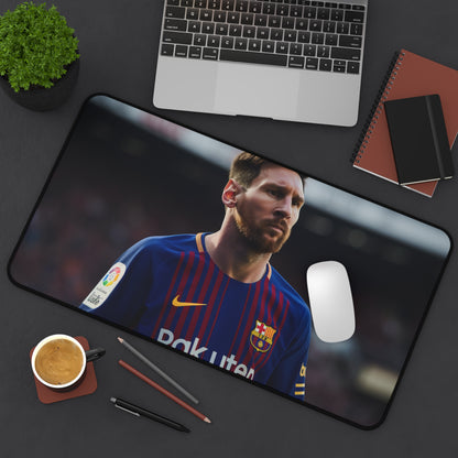 "Lionel Messi 2 Desk Mat - Elevate your workspace with sleek design inspired by the football legend"