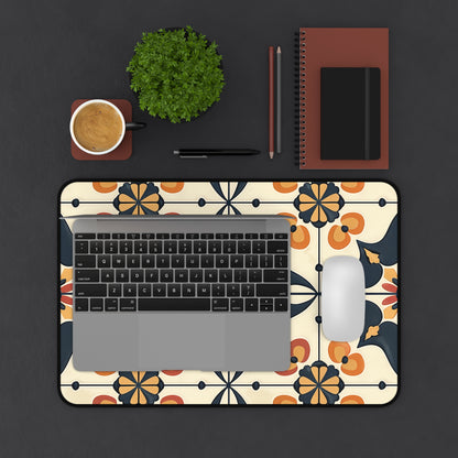 "Artisan Tiles Desk Mat - Stylish and durable workspace accessory with timeless beauty"