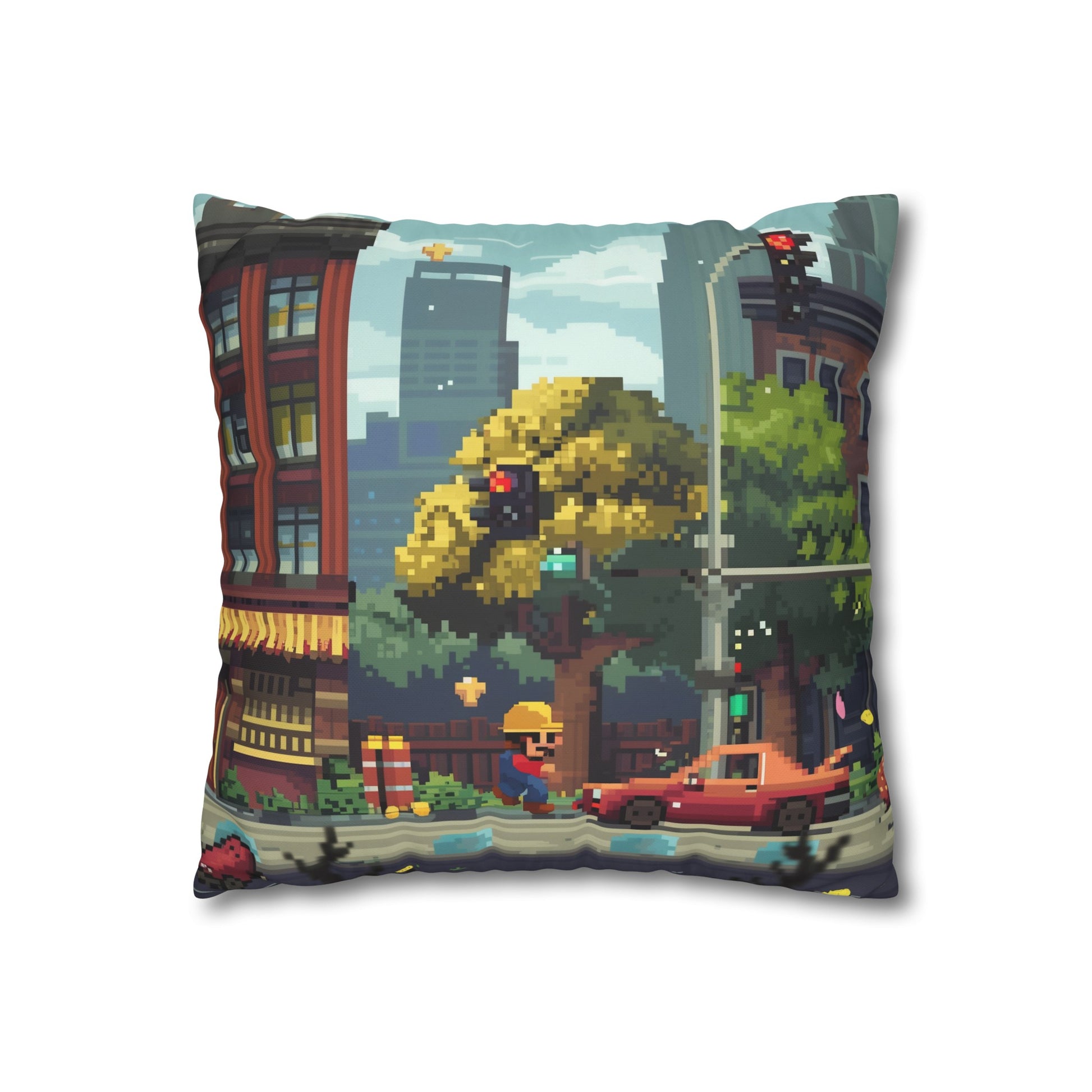 "8-Bit Dreams Pillowcase - Vibrant and Stylish Design for Retro Gamers | High-Quality Material, Perfect Gift"