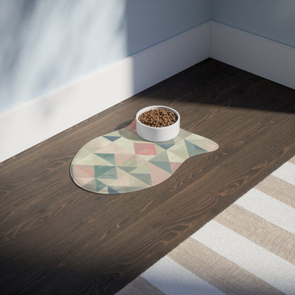 Chic Geometric Pet Feeding Mat