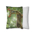 Magical Deer in Enchanted Forest — 40×40 Cushion Cover — Sofa & Living Room Lifestyle View
