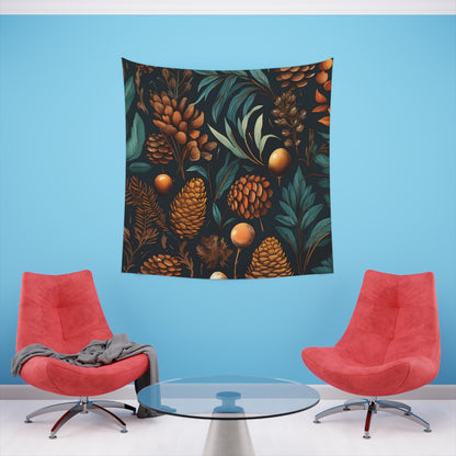 Nature Wall Tapestry Pearlescent Echoes: A Tapestry of Nature | Wall Tapestry | All Over Print, AOP, Decor, Halloween, Home & Living, Home Decor, Indoor, Spring Essentials, Sublimation, Tapestry | Prints with Passion