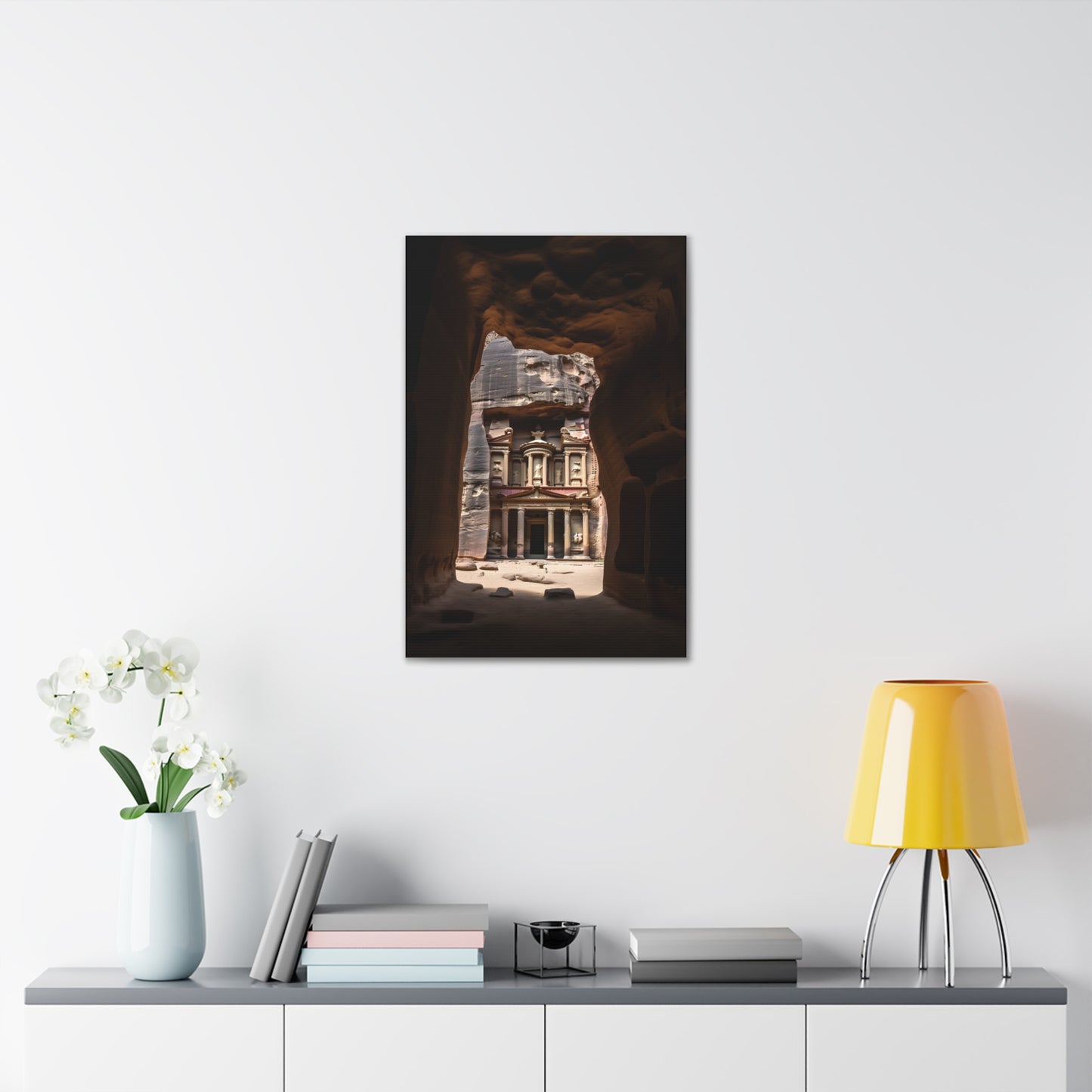 The Rose City: Ancient Petra in Canvas