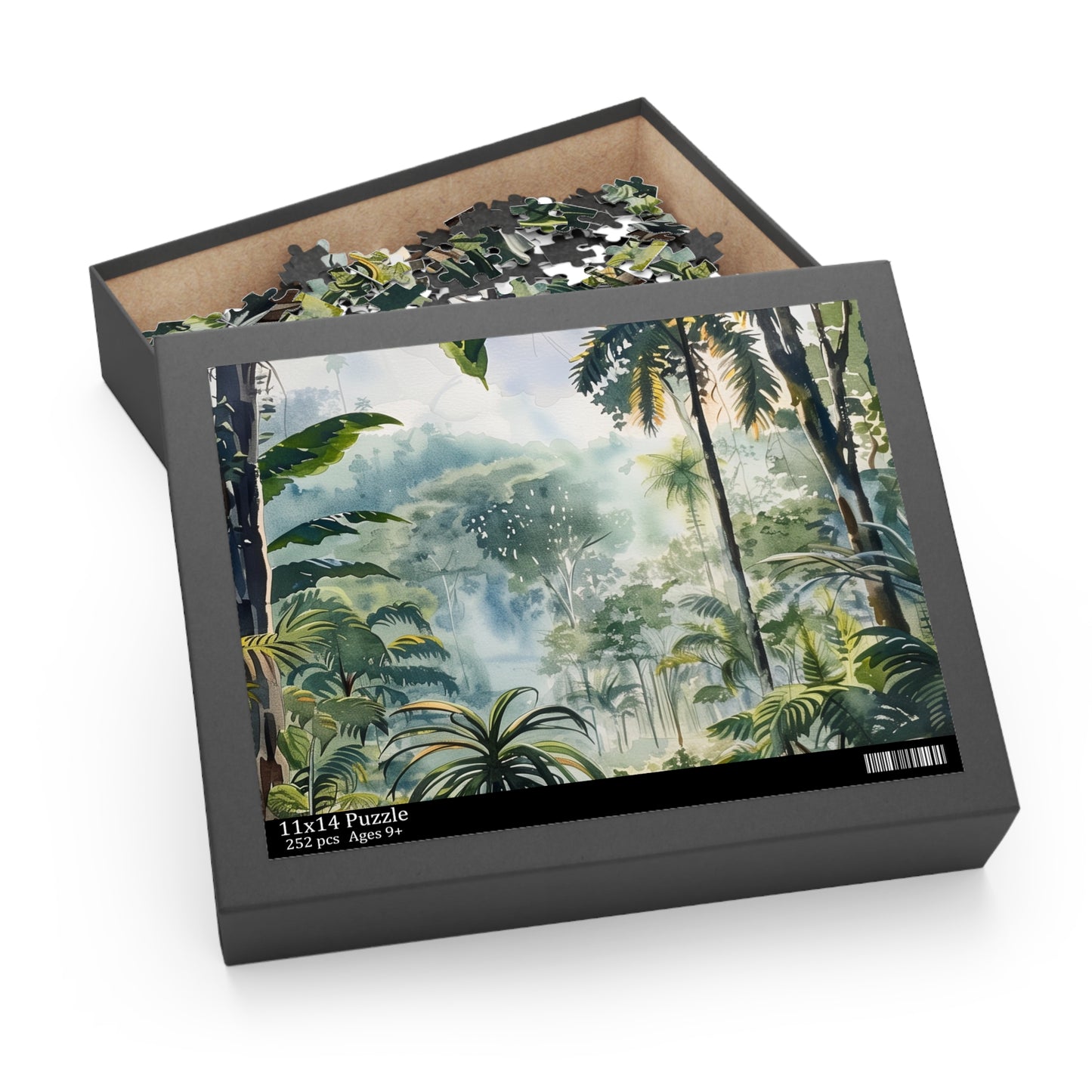 Congolese Rainforest Watercolor Puzzle