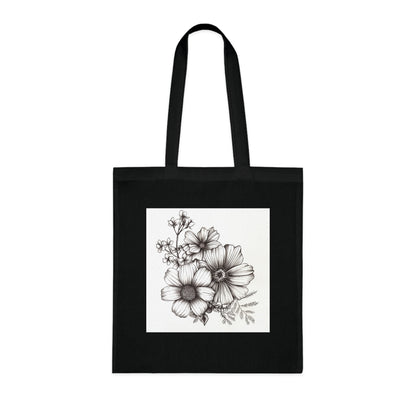 Floral Sketchbook Tote Bag