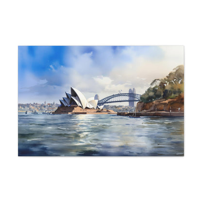 Sydney Skyline Canvas Print | Canvas | Art & Wall Decor, Canvas, Fall Picks, Hanging Hardware, Home & Living, Indoor, Top Spring Products, Valentine's Day promotion | Prints with Passion