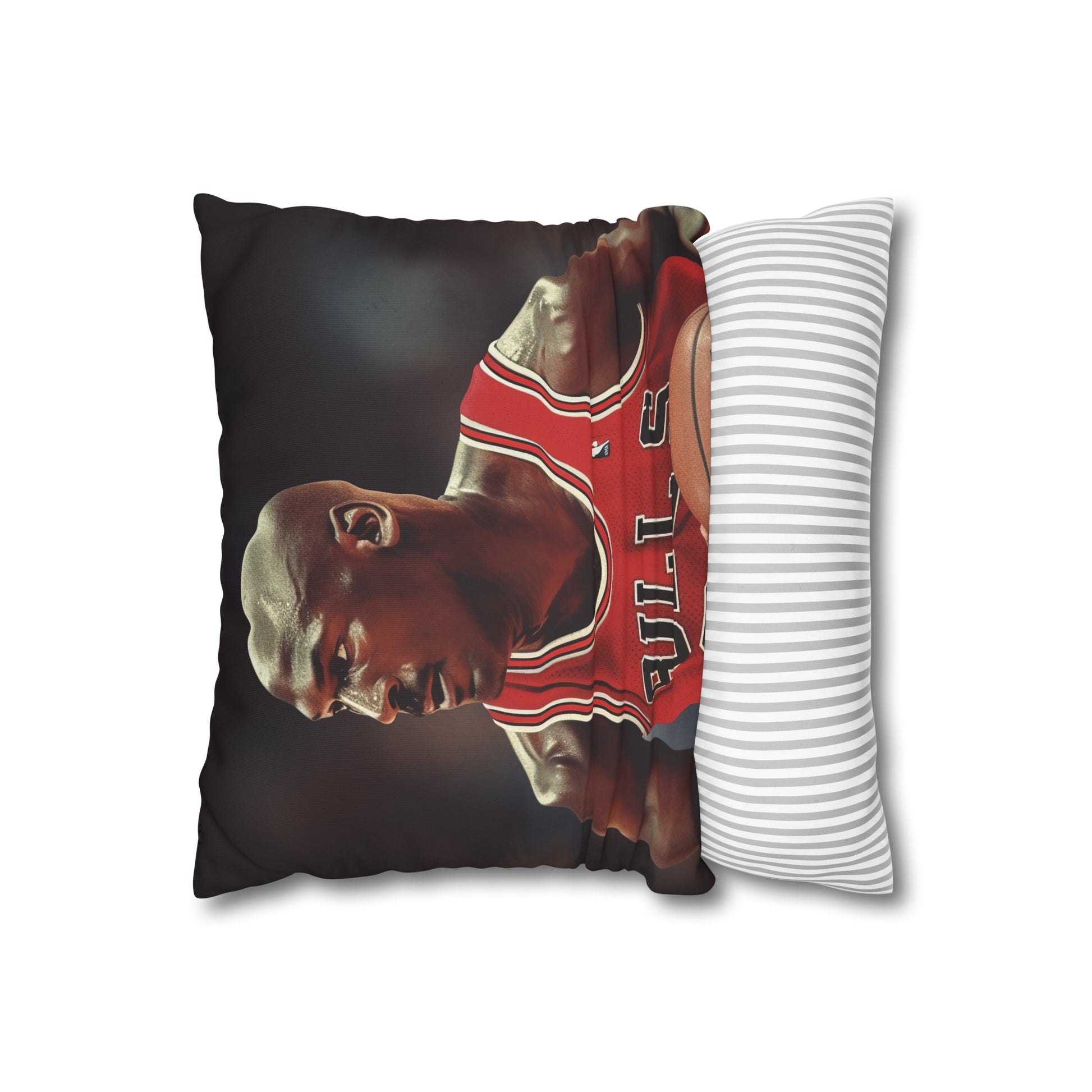 "Chicago Bulls Legend Pillowcase featuring Michael Jordan design, high-quality material, perfect for any fan or gift!"