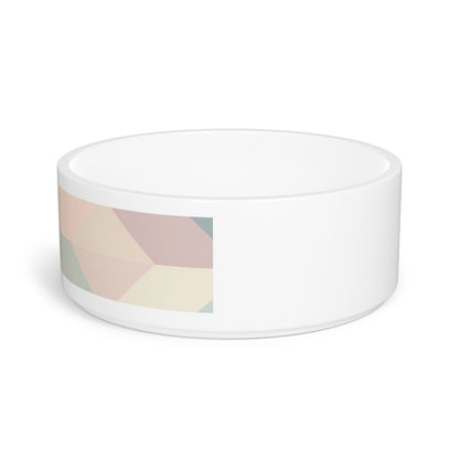 Chic Pastel Geometric Pet Bowl