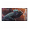 Chameleon Blending into Nebula Wall Gaming XXL Extended Desk Mat