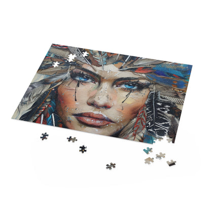 "Bohemian Feathers Jigsaw Puzzle - Colorful and intricate puzzle for artistic inspiration"