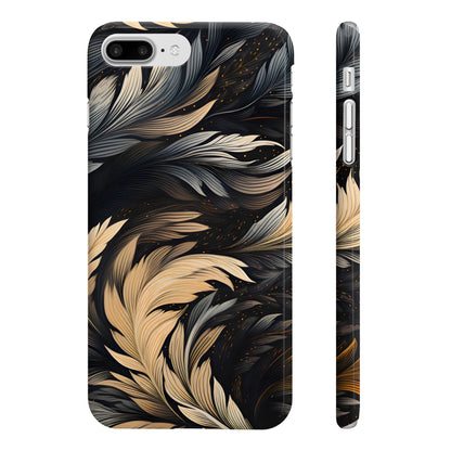 Inky Strokes: Textured Calligraphy Phone Case