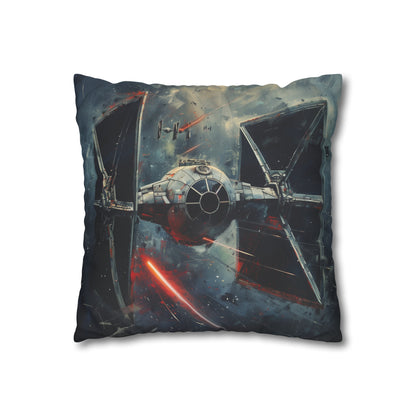 "Galactic Empire TIE Fighter Pillowcase - High-Quality, Stylish Design for Star Wars Fans"