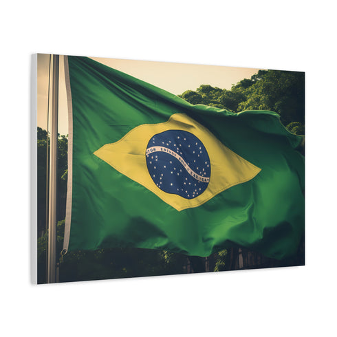 Brazil Flag — Canvas Wall Art — Product Detail View 6