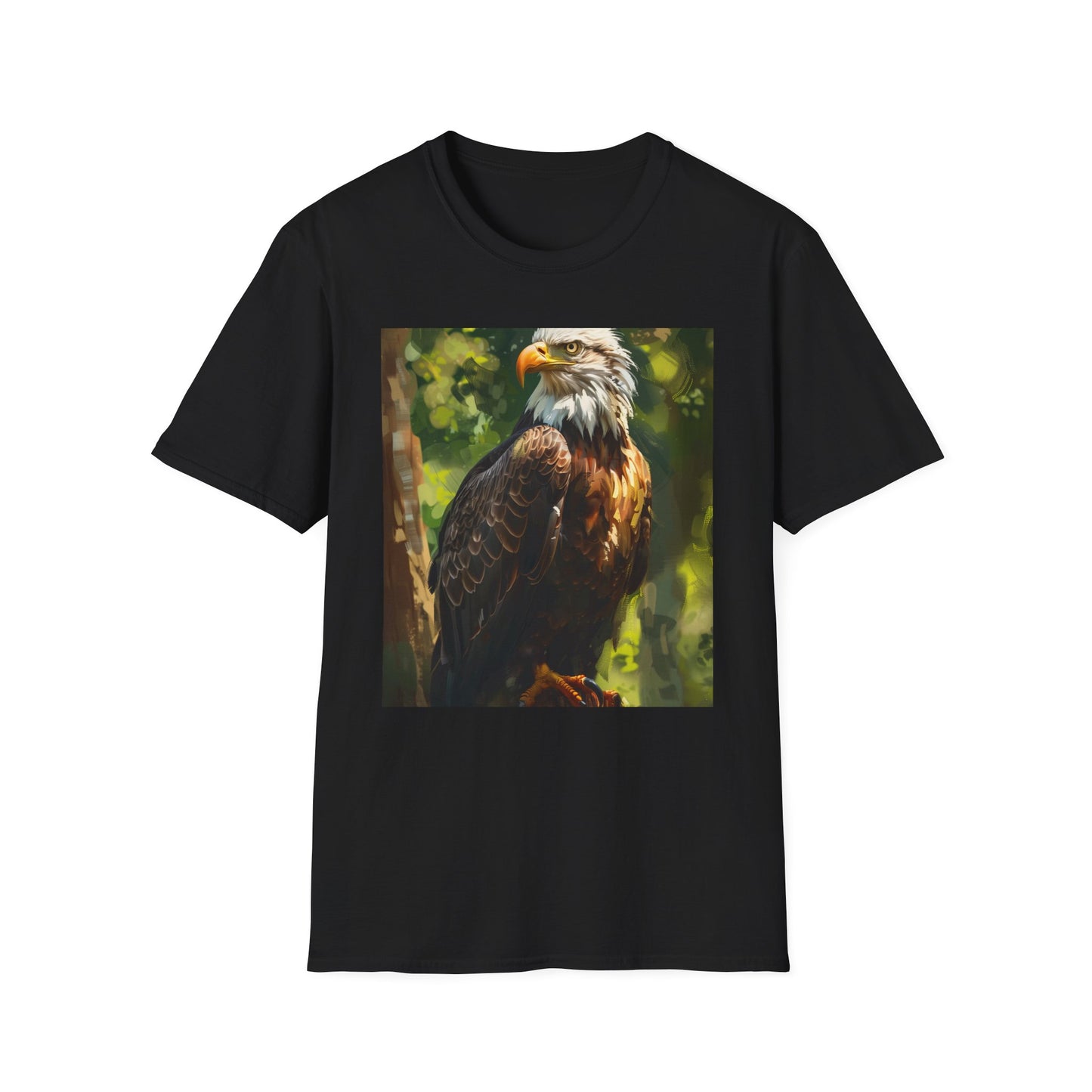 Soaring Majesty: Eagle's Flight Captured on Canvas | T-Shirt | DTG, Hoodies, Men's Clothing, Regular fit, Unisex, Women's Clothing | Prints with Passion