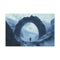 Portal Mirror Above Skyscrapers — Canvas Wall Art — Front Gallery-Wrapped Canvas View