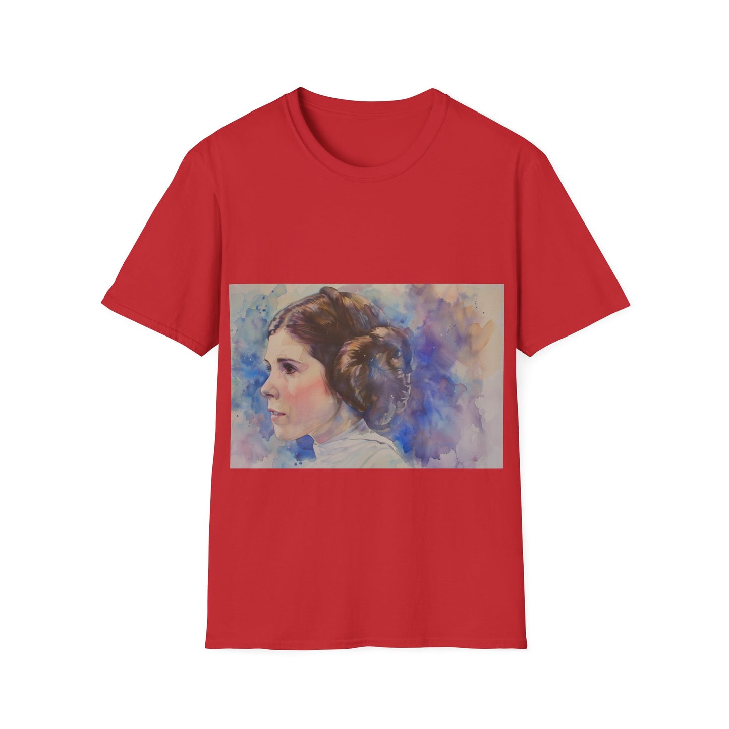 Princess Leia Watercolor Tee: Galactic Glamour