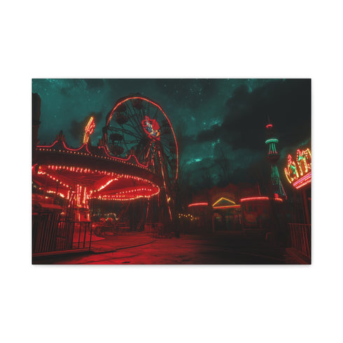 Haunted Carnival on Another Planet (Edition II) — Canvas Wall Art — Front Gallery-Wrapped Canvas View