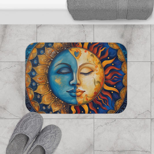 Sun & Moon Mandala Bath Mat | Bath Mats | Bath, Bathroom, Home & Living, Indoor, Sublimation | Prints with Passion