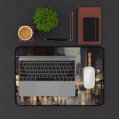 Vintage-inspired 1920s New York desk mat, adds elegance and protection to your workspace.