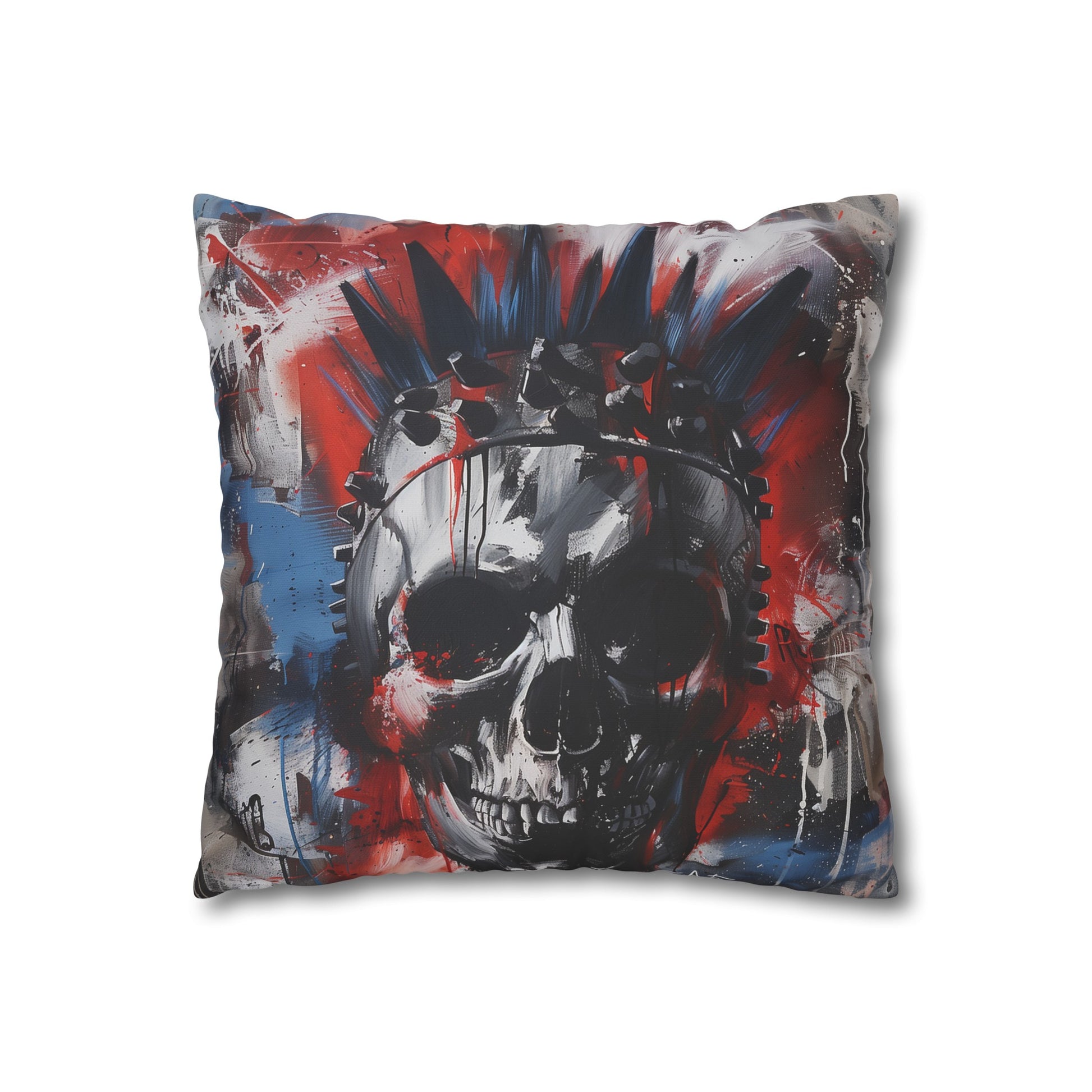 Rebel Skull Pillowcase - High-quality, comfortable, and stylish pillowcase perfect for all seasons. Add a touch of punk rock attitude to your bedroom. Great gift idea!