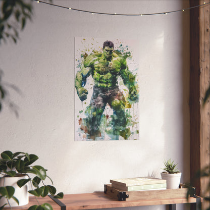 Discover the Hulk Poster featuring Lego Hulk in an epic battle scene. Perfect for Lego and Marvel fans