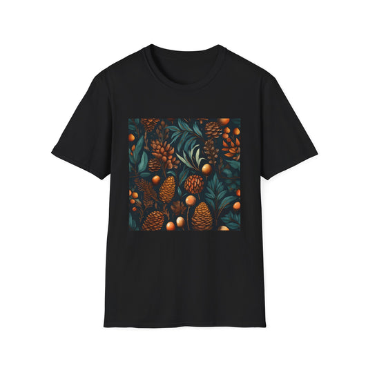 Ocean's Whispering Embrace | T-Shirt | Abstract, Artistic, Colorful, Modern, Pearl, Repeating pattern, Splash, Splats, Vibrant, Watercolor | Prints with Passion