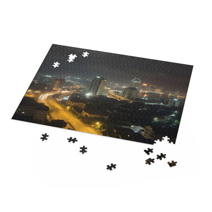 Lagos Night Skyline Jigsaw Puzzle