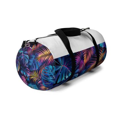 Neon Palm Leaf Duffel Bag | Duffle Bags | Accessories, All Over Print, AOP, Assembled in the USA, Assembled in USA, Bags, Duffle, Made in the USA, Made in USA | Prints with Passion