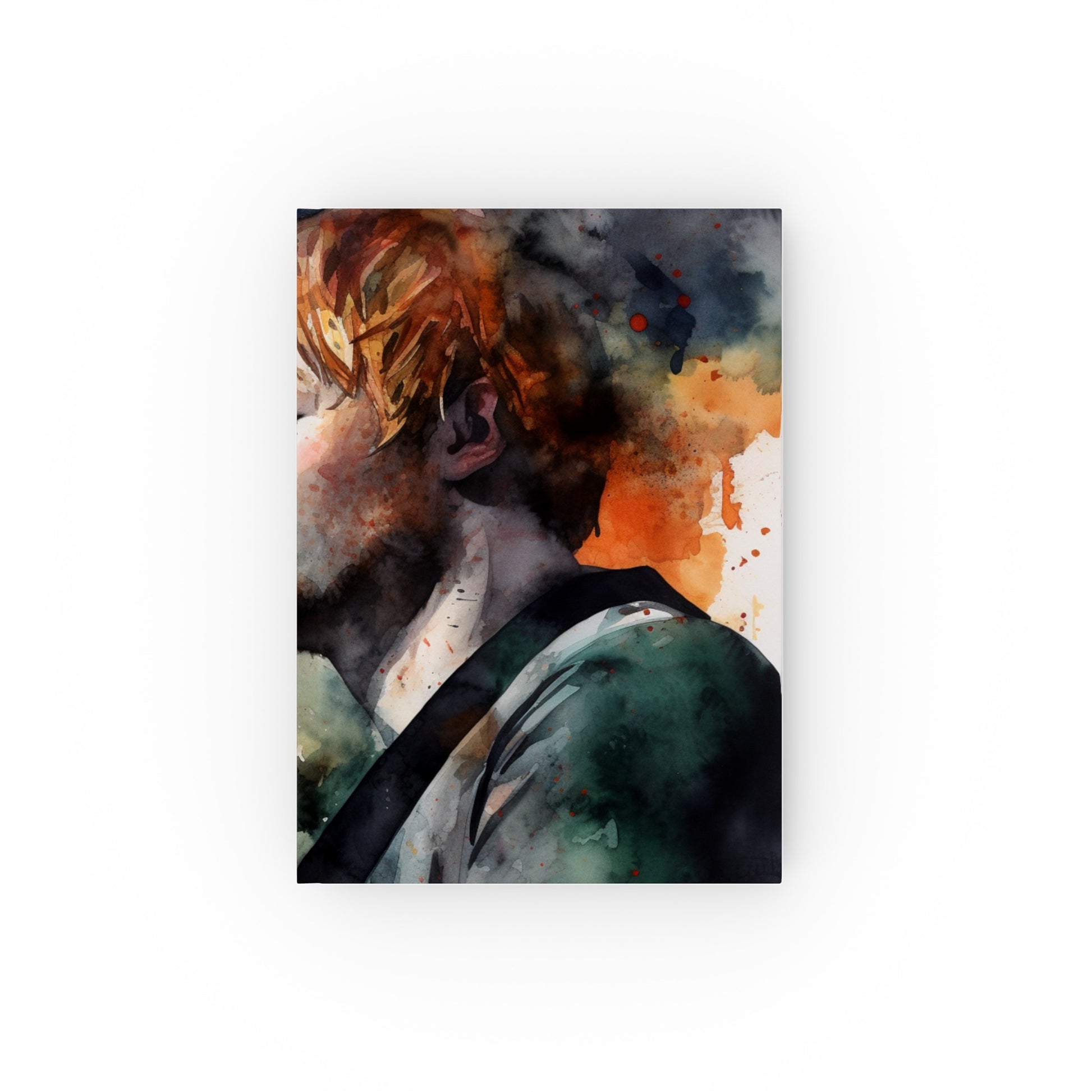 Ed Sheeran Fan's Musical Journal - Watercolor Cover, High-Quality Material - Perfect for Memories and Creativity!