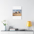 Pyramids of Giza Golden Desert Horizon Stretched Canvas Wall Art - View 2 | Prints With Passion