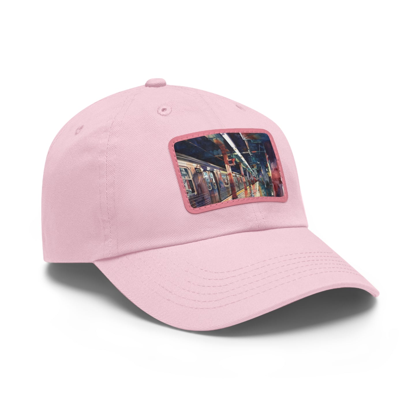 New York City Subway Sunset: Watercolor Baseball Cap