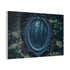 Enchanted Mirror in Haunted Forest — Canvas Wall Art — Side Profile & Stretched Corner Detail