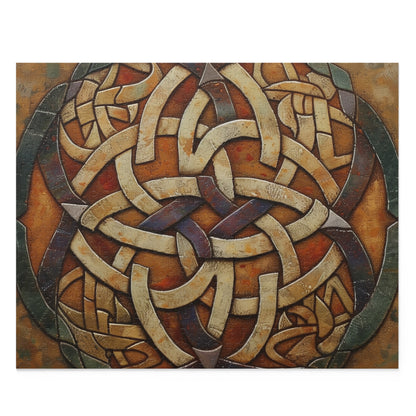 Intricate Celtic Knot Jigsaw Puzzle - Engaging brain teaser with vibrant colors and interwoven patterns