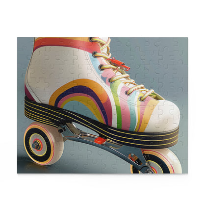 Retro Roller Skates Puzzle - Colorful and intricate jigsaw puzzle for all ages, perfect for nostalgic fun!