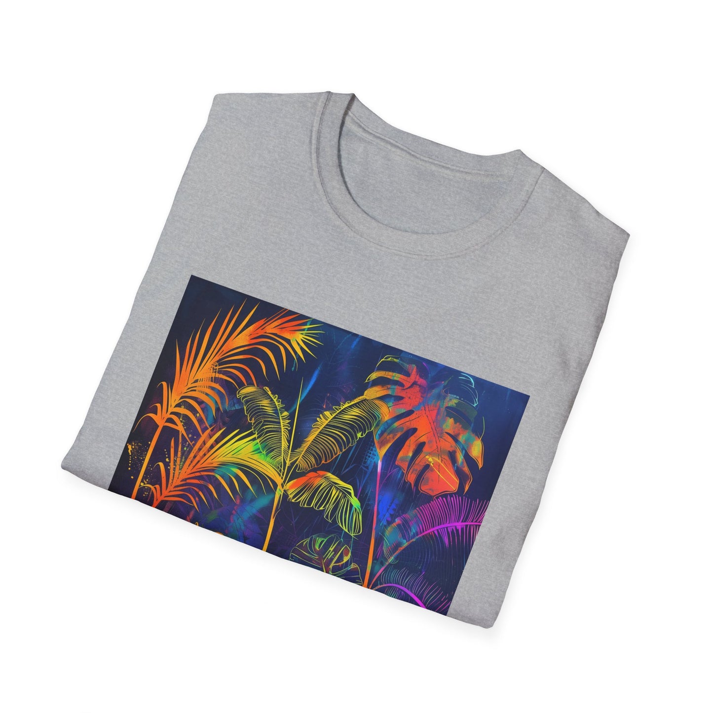 Neon Oasis: A Tropical Paradise