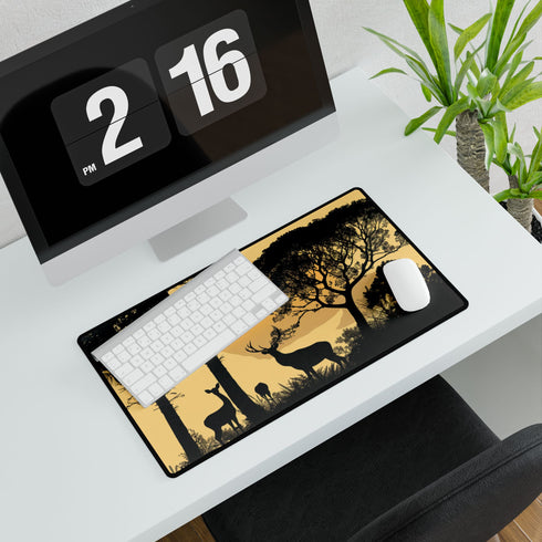 Nature Wildlife Silhouette — XL & XXL Desk Mat — Product Detail View 7
