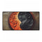 Stylized Yin Yang Made of Waves and Fire — XL & XXL Desk Mat — Full Top-Down Artwork View
