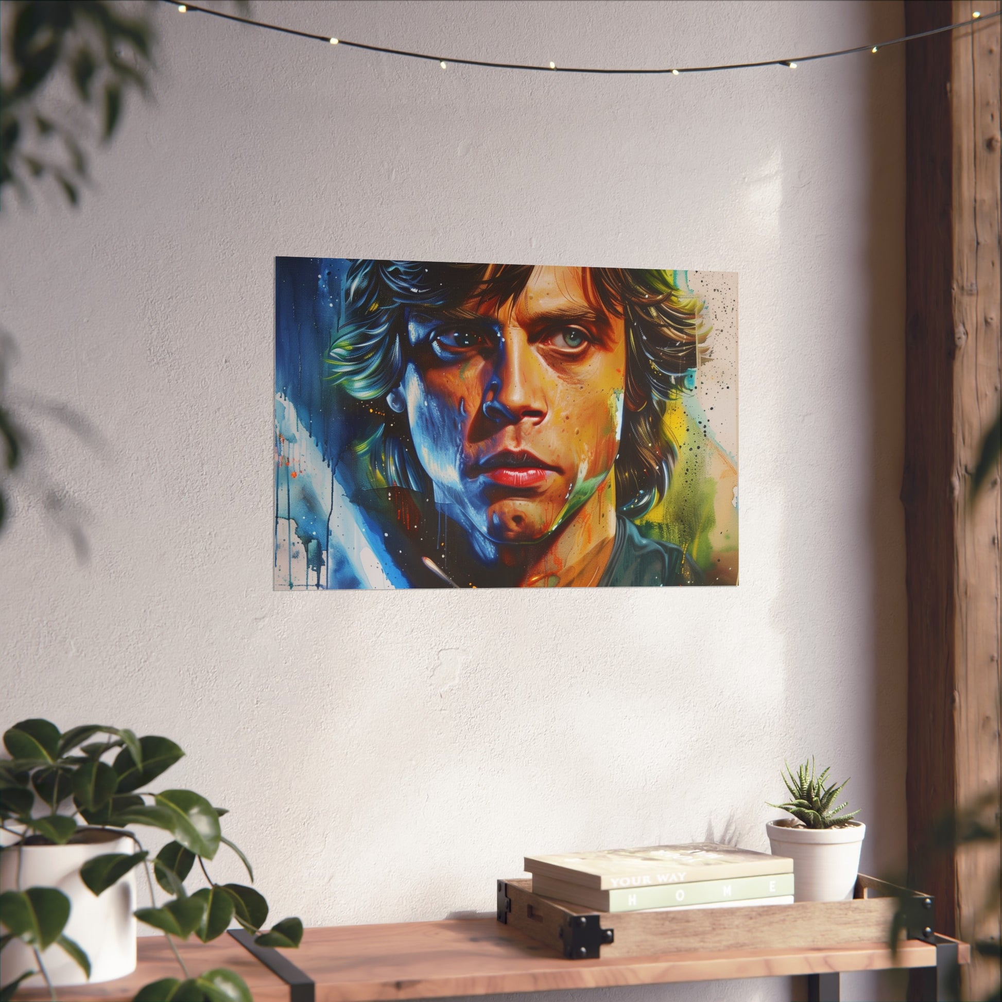 transforming canvases with masterful strokes. Owning this poster is like owning a piece of Skywalker's soul