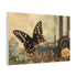 Steam Powered Butterfly Garden — Canvas Wall Art — Side Profile & Stretched Corner Detail
