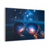 Supernova Reflecting in Sunglasses (Edition II) — Canvas Wall Art — Side Profile & Stretched Corner Detail