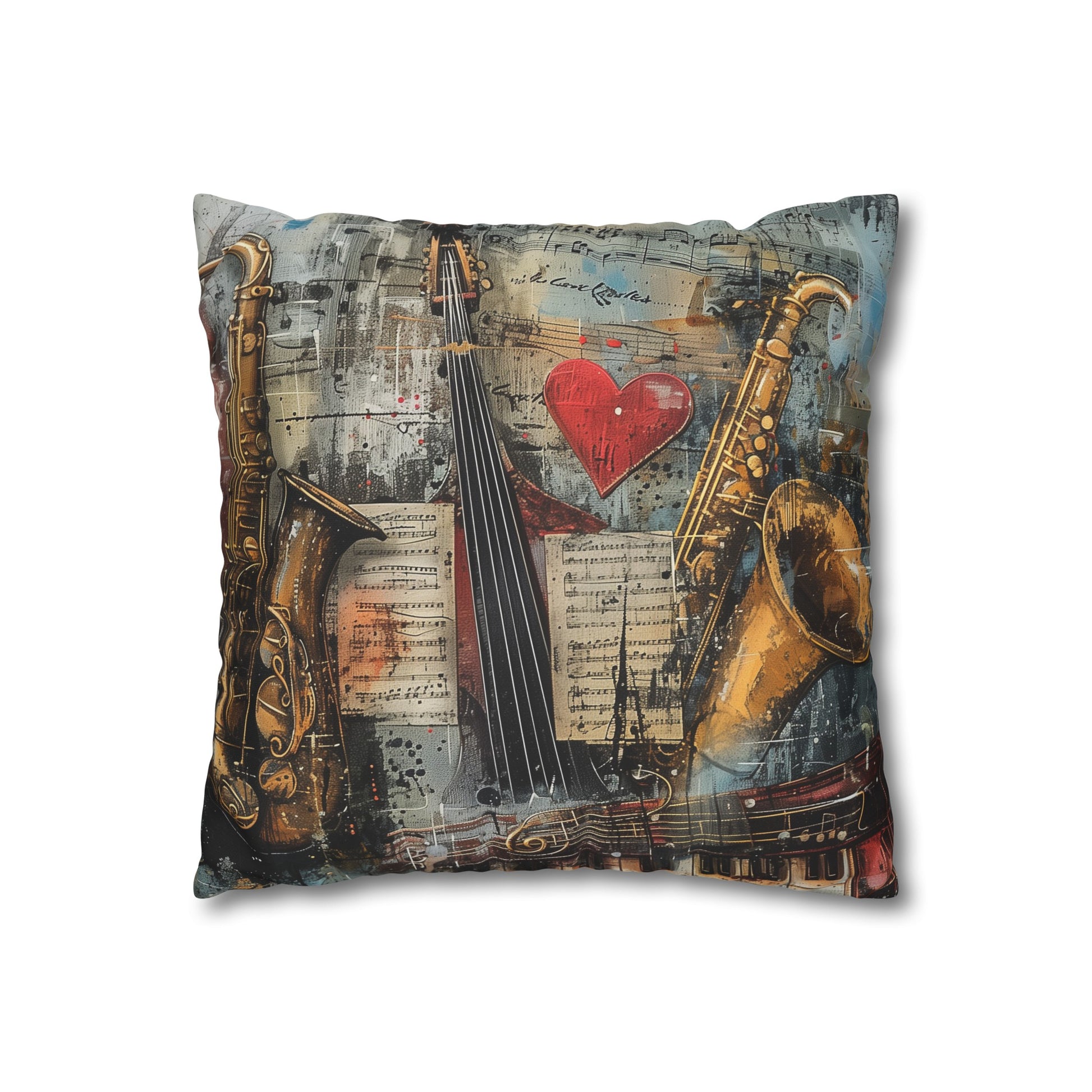 "Musical Notes Pillowcase - High-Quality, Comfortable, Stylish, Perfect for All Seasons. Great Gift for Music Lovers. Shop Now!"