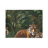 Tropical Jungle Safari Tiger Foliage Seamless Plush Fleece Throw Blanket - View 3 | Prints With Passion