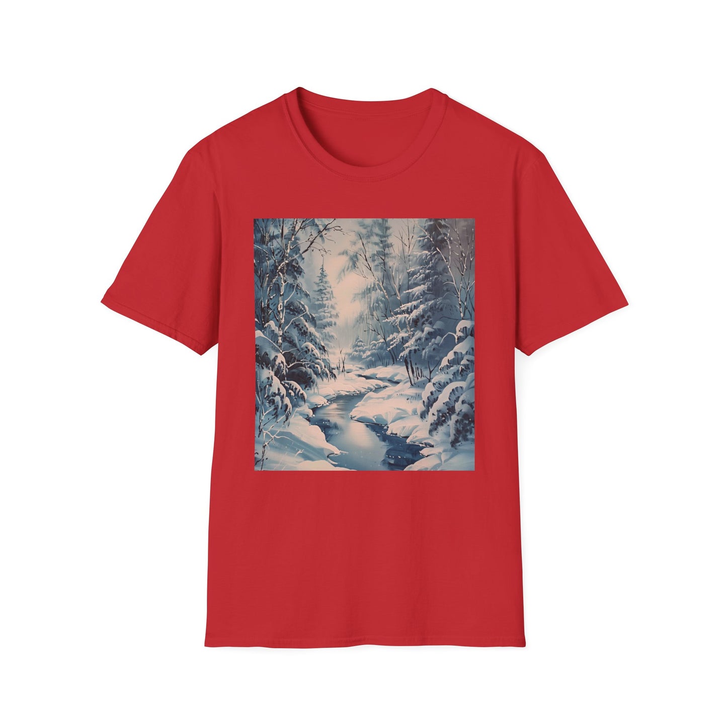 Winter's Embrace: Wonderland Painting T-shirt Snowy Wonderland T-Shirt