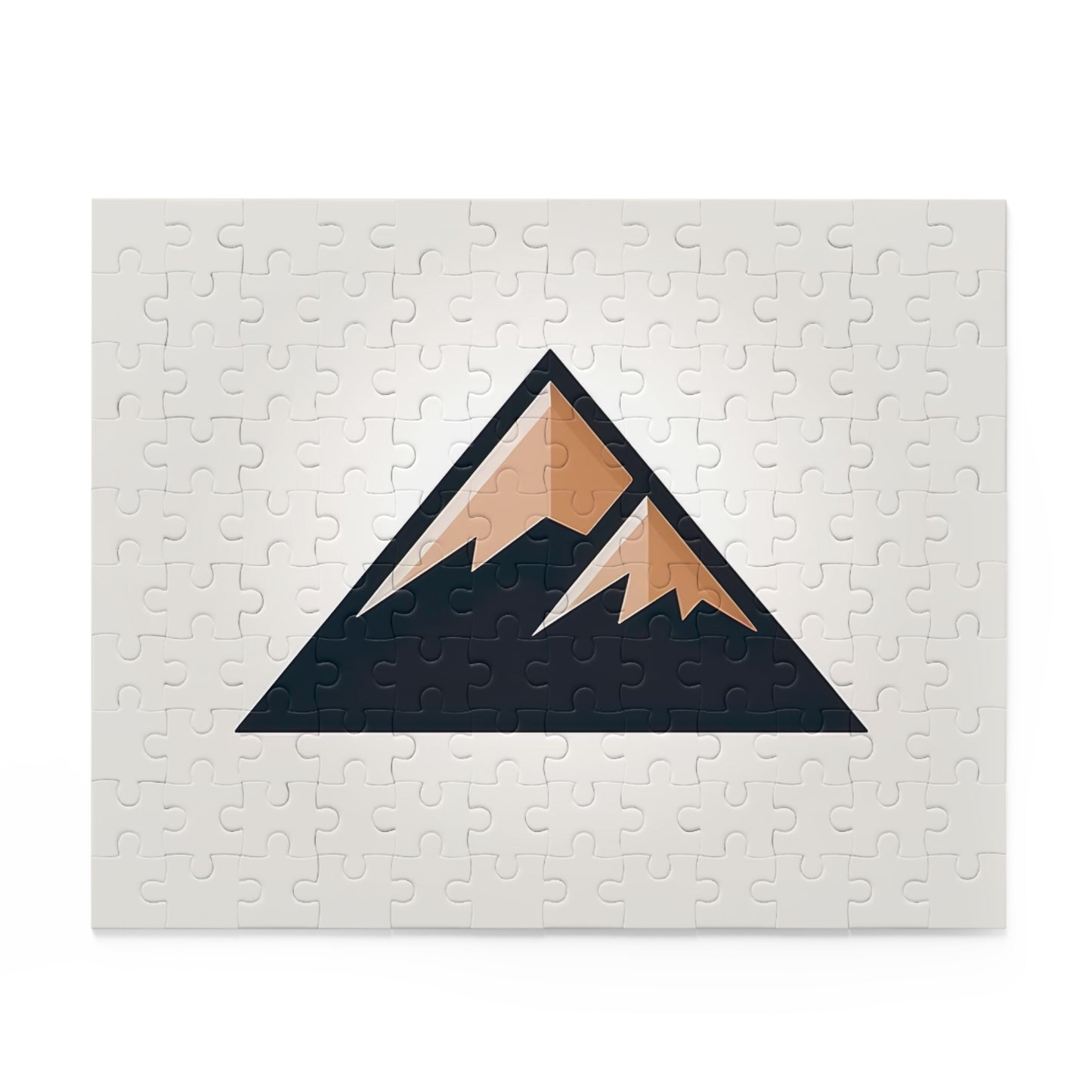 Mountain Logo Jigsaw Puzzle - Piece together a majestic mountain landscape in vibrant colors, perfect for nature lovers and puzzle enthusiasts.