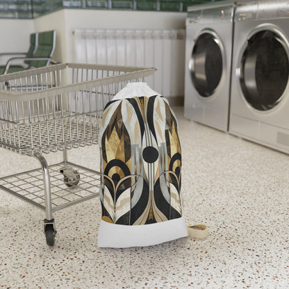 Abstract Deco Laundry Bag with Art Deco pattern, durable materials, and unique design for stylish laundry transport