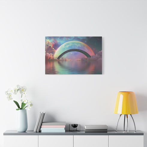 Rainbow Bridge Between Two Planets (Edition II) — Canvas Wall Art — Product Detail View 7