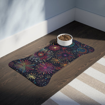 Fireworks Fiesta Pet Feeding Mat