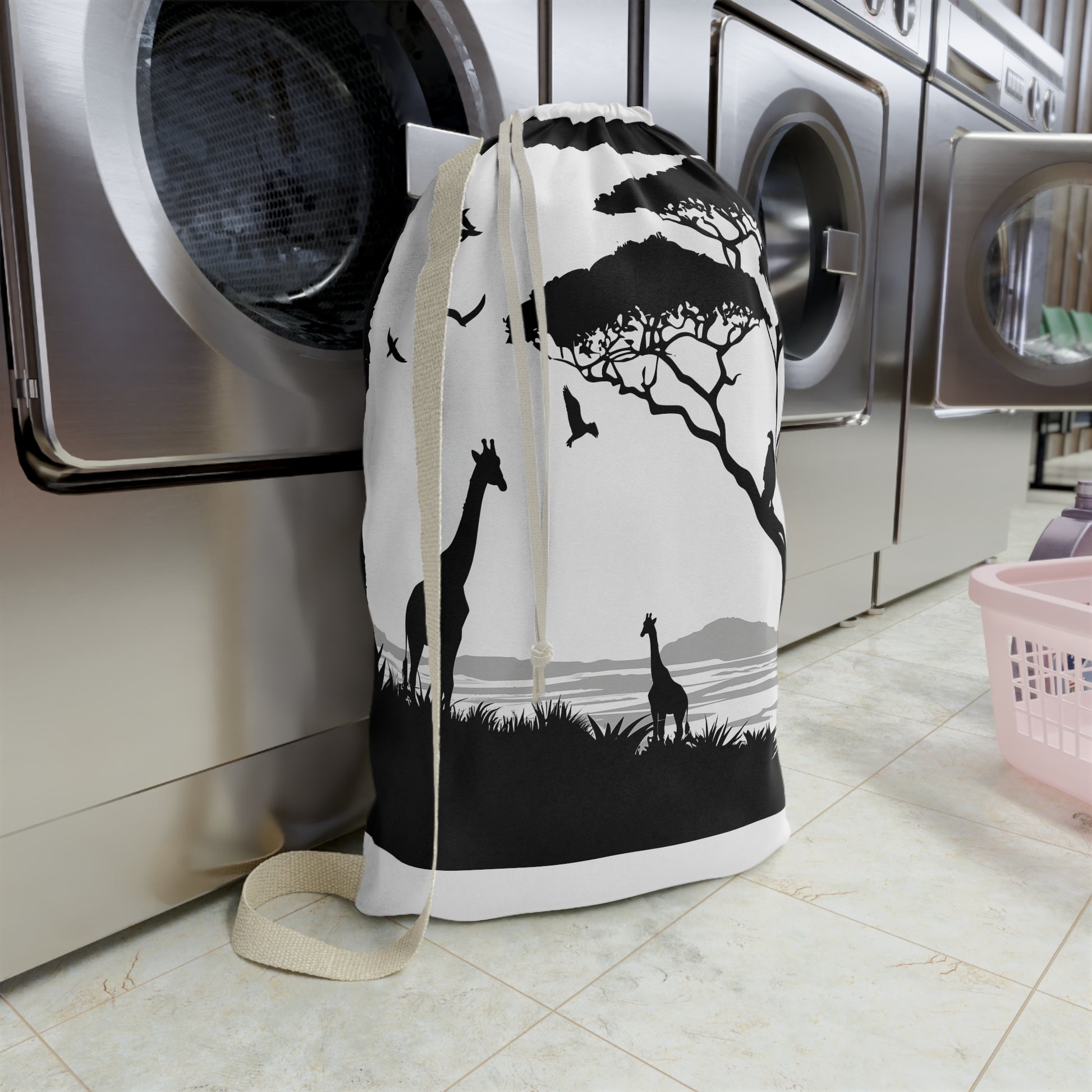 Wildlife Silhouette Laundry Bag | Home Decor | Accessories, All Over Print, AOP, Bags, Laundry, Sublimation | Prints with Passion