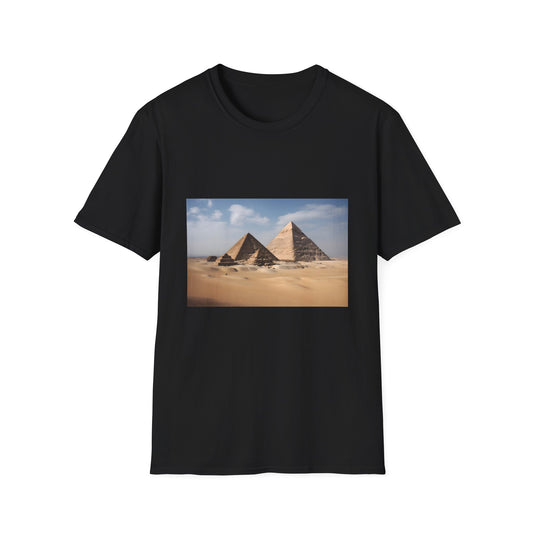 🌅 Dawn of Civilization: The Eternal allure of the Pyramids 🌅 | T-Shirt | Ancient Egypt, Camel Ride, Desert Landscape, Hieroglyphics, M, Nile River, Pharaohs, Pyramids of Giza, Sphinx | Prints with Passion